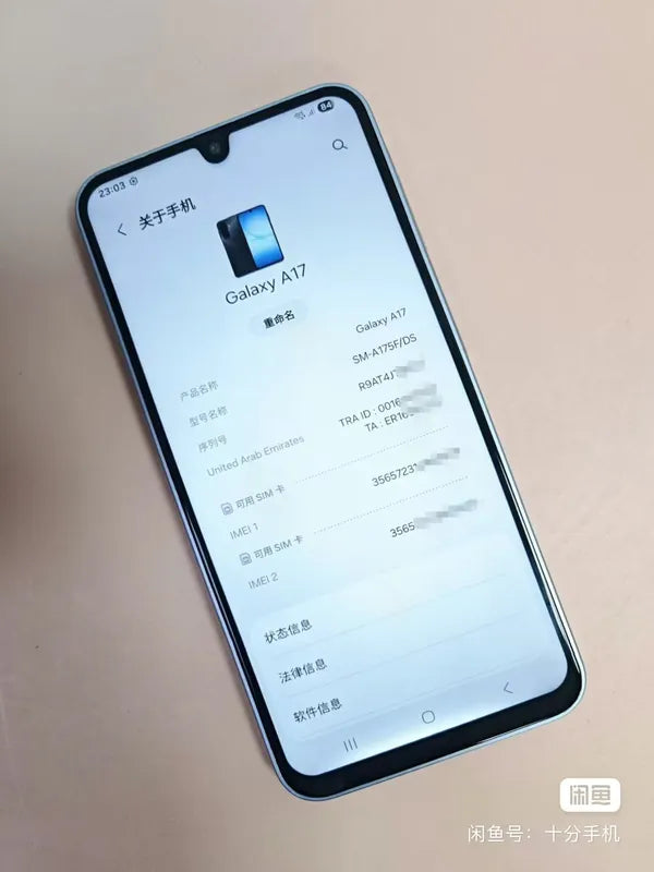 samsung A17  128GB  Grade:A (Used Original) - Dual Cleared & Duty Free